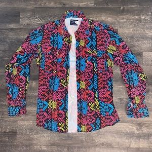 Vintage Wrangler Cowboy cut Long tails button up